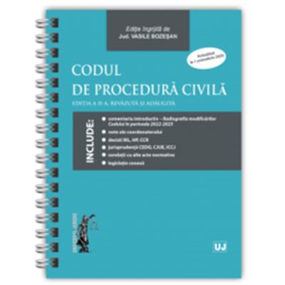 Codul de procedura civila. Editia a 2-a, revazuta si adaugita - Vasile Bozesan
