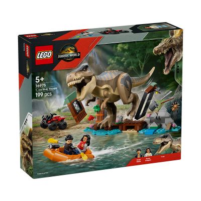 LEGO Jurassic World. Evadare pe rau din calea unui T.-Rex 76975, 199 piese