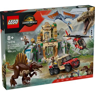 LEGO Jurassic World. Misiune aeriana cu Spinosaurus si Quetzalcoatlus 76976, 984 piese