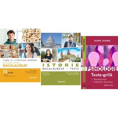 Pachet Bacalaureat Limba si literatura romana, Istorie si Psihologie - Mimi Gramnea, Adrian Ilie Aichimoaie, Diana Ioanes