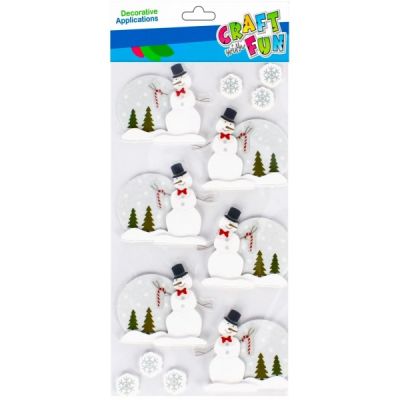 Abtibilduri, Oameni de zapada, 3D, set 6 buc, Craft with Fun, 501769