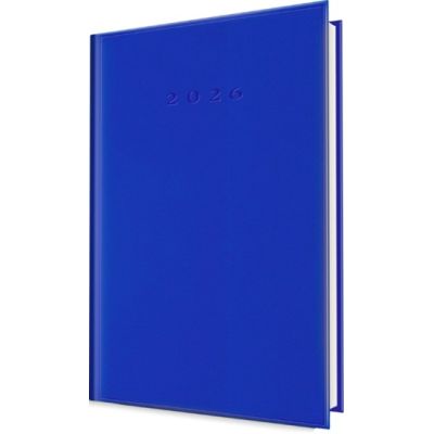 Agenda A5 datata 2026 Herlitz, 352 pagini, coperta buretata albastra