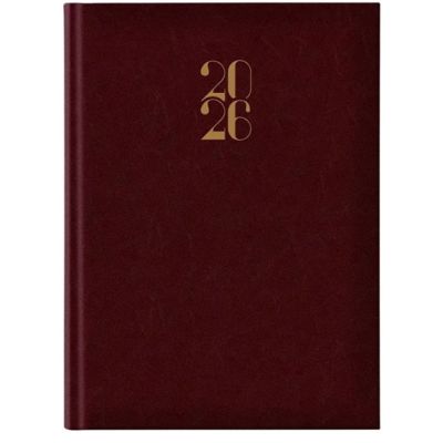 Agenda A5 datata 2026 Artilux EJ-1115, 336 pagini ivory, coperta buretata bordeaux