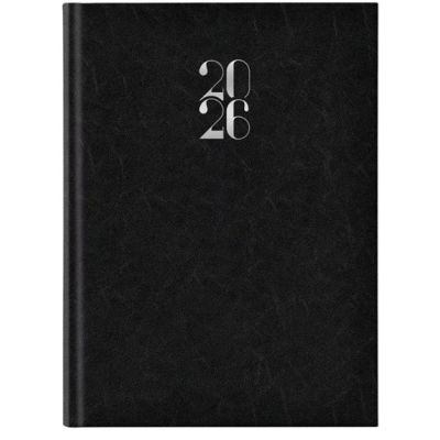 Agenda A5 datata 2026 Artilux EJ-1116, 336 pagini ivory, coperta buretata neagra