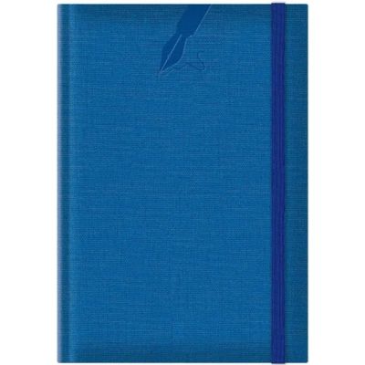 Agenda A5 nedatata Colere EJ-1505, 224 pagini, cu elastic, albastru royal