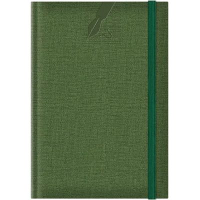 Agenda A5 nedatata Colere EJ-1504, 224 pagini, cu elastic, verde