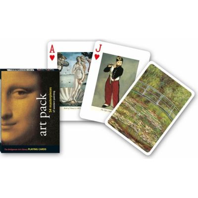 Carti de joc de colectie Piatnik, cu tema Art Pack - 54 masterpieces of western painting