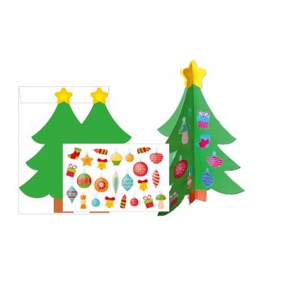 Set de creatie bradut + stickere. Bradul împodobit