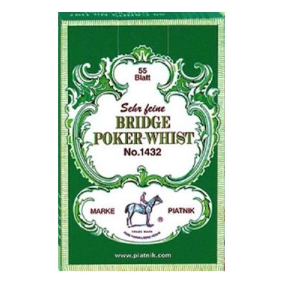 Carti de joc Piatnik "Bridge-Poker-Whist", Verde