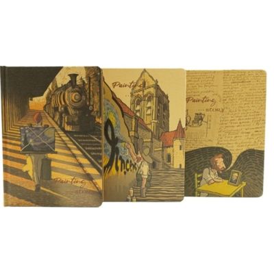 Jurnal B6 CNX Van Gogh CKB6112-2406D, 112 pagini, hartie kraft, coperta material dur