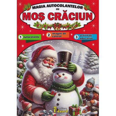 Magia autocolantelor cu Mos Craciun