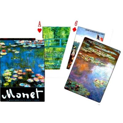 Carti de joc de colectie Piatnik, cu tema Monet