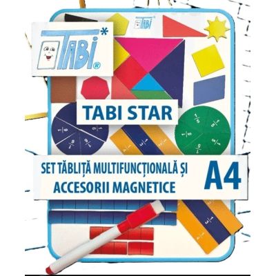 Tabi Star, tablita multifunctionala A4 cu accesorii magnetice si folii transparente