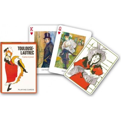Carti de joc de colectie Piatnik, cu tema Toulouse Lautrec