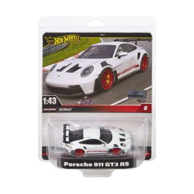 HOT WHEELS PREMIUM REAL RIDERS MASINUTA METALICA PORSCHE 911 GT3 RS SCARA 1: 43