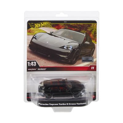 HOT WHEELS PREMIUM REAL RIDERS MASINUTA METALICA PORSCHE TAYCAN TURBO S CROSS TURISMO SCARA 1: 43