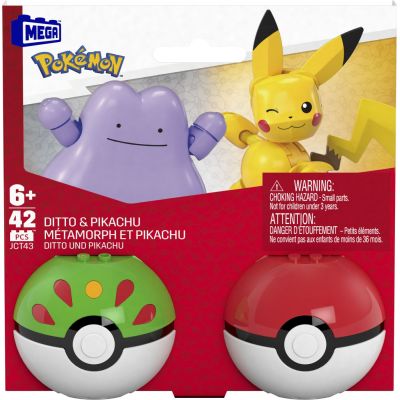 POKEMON MEGA SET DOUA BILE DITTO SI PIKACHU 42 PIESE