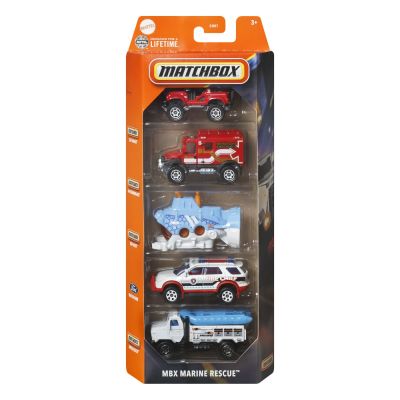 MATCHBOX SET 5 MASINUTE METALICE MBX MARINE RESCUE SCARA 1: 64