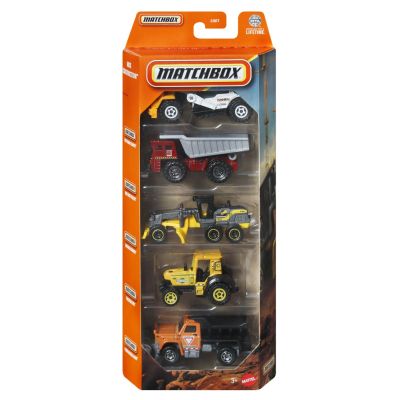 MATCHBOX SET 5 MASINUTE METALICE CONSTRUCTION SCARA 1 LA 64