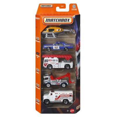 MATCHBOX SET 5 MASINUTE METALICE RESCUE SCARA 1 LA 64