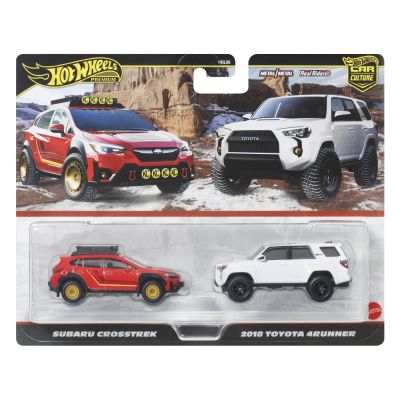 HOT WHEELS PREMIUM SET 2 MASINUTE METALICE SUBARU CROSSTREK SI TOYOTA 4RUNNER 2018 SCARA 1 LA 64