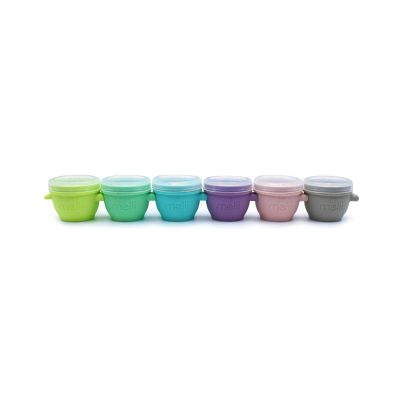 SET 6 RECIPIENTE SILICON SNAP&GO, MELII, 59 ML