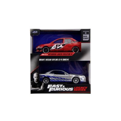 JADA FAST AND FURIOUS SET 2 MASINI METALICE MITSUBISHI LANCER EVOLUTION IX 1: 32