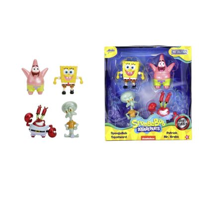 JADA SPONGE BOB SET 4 FIGURINE METALICE 6. 5CM