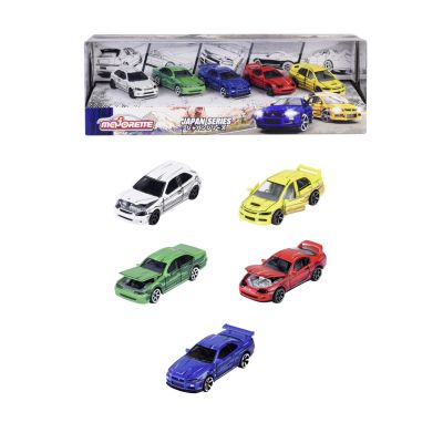 MAJORETTE JAPAN SERIES SET 5 MASINUTE SCARA 1: 64