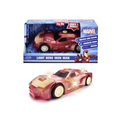 JADA MARVEL MASINUTA LIGHT HERO IRON MAN CU SUNETE SI LUMINI SCARA 1: 32