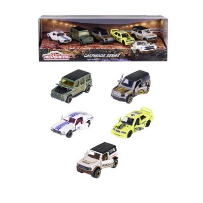 MAJORETTE CASTHEADS SERIES SET 5 MASINUTE SCARA 1: 64