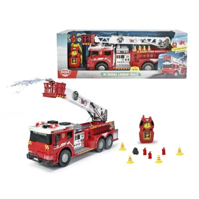 DICKIE MASINA DE POMPIERI CU TELECOMANDA PULVERIZATOR DE APA SI SCARA 62CM