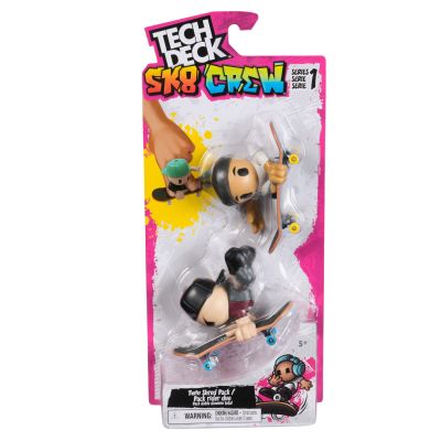 TECH DECH SK8 CREW PACHET 2 SETURI PLACA SI FIGURINA 9. 6CM SAPCA NEAGRA SI CASCA NEAGRA