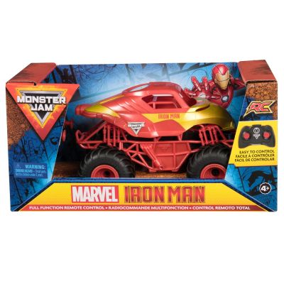 MONSTER JAM MARVEL CAMION GIGANT CU TELECOMANDA  IRON MAN SCARA 1 LA 24