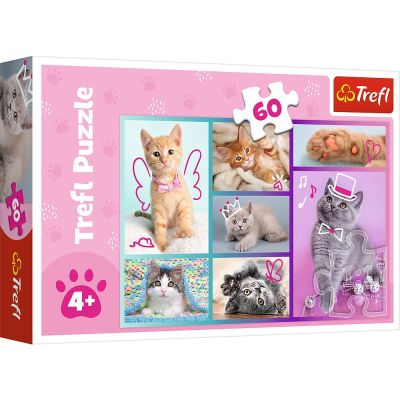PUZZLE TREFL 60 PISICUTE DRAGUTE