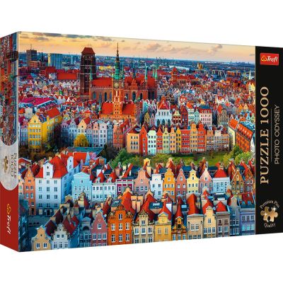 PUZZLE TREFL 1000 PREMIUM PLUS PHOTO ODYSSEY VEDERE A ORASULUI GDANSK POLONIA