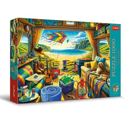 PUZZLE TREFL 1000 PREMIUM PLUS TEA TIME CALATORIE CU CARAVANA