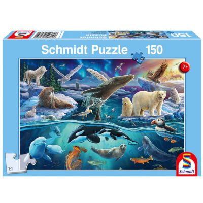 Puzzle 150 piese, Animalele polare, Schmidt