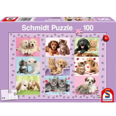 Puzzle 100 piese, Animale de companie, Schmidt