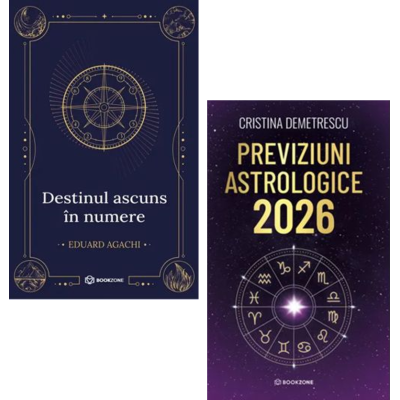 Pachet 2 carti: Destinul ascuns in numere si Previziuni astrologice 2026 - Eduard Agachi, Cristina Demetrescu