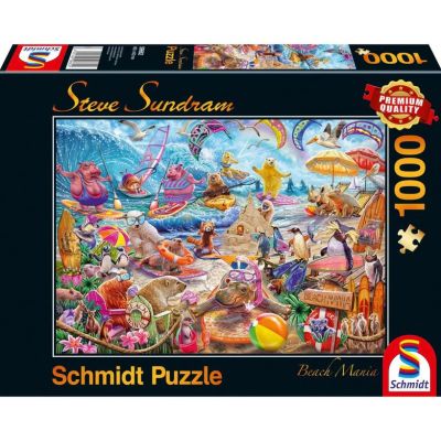 Puzzle 1000 piese, Steve Sundram - Beach Mania, Schmidt