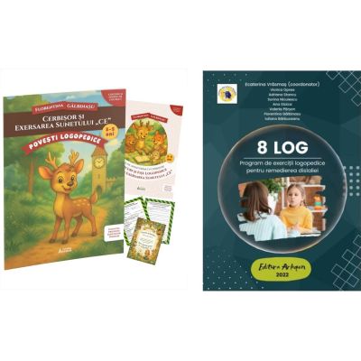 Pachet Cerbisor si exersarea sunetului Ce si 8 LOG - Florentina Galbinasu, Ecaterina Vrasmas