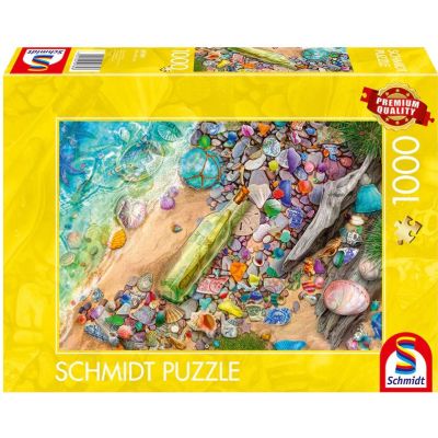Puzzle 1000 piese, Comori de plaja, Schmidt