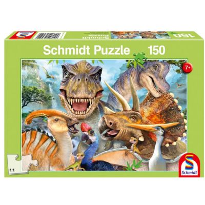 Puzzle 150 piese, Lumea dinozaurilor, Schmidt