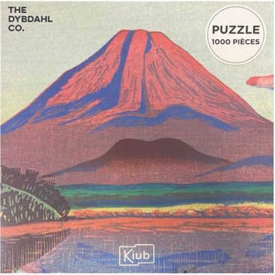 Puzzle 1000 piese + saculet, Zori la Muntele Fuji, Kiub