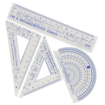 Set 4 instrumente geometrie You Rule!, Geniu, Legami