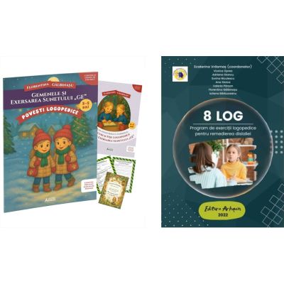 Pachet Gemenele si exersarea sunetului Ge si 8 LOG - Florentina Galbinasu, Ecaterina Vrasmas