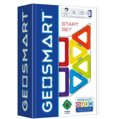 Joc magnetic Geo Smart, Starter Set, Setul incepatorilor, 15 piese