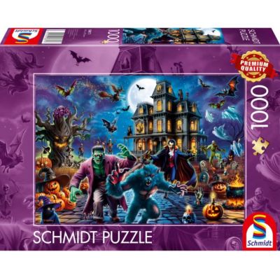 Puzzle 1000 piese, Noaptea de Halloween, Schmidt