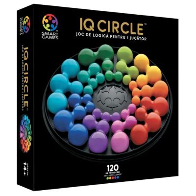Joc de logica IQ Deluxe Circle, cu 120 de provocari, limba romana